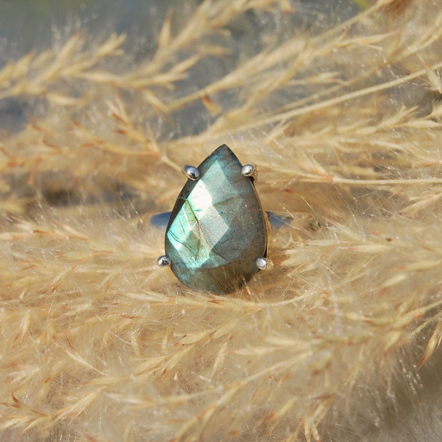 Blue Labradorite Ring