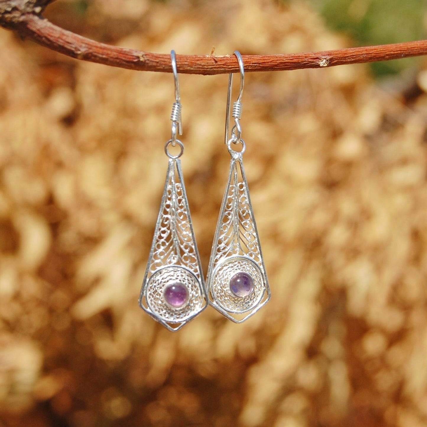 Amethyst Dangling Earrings