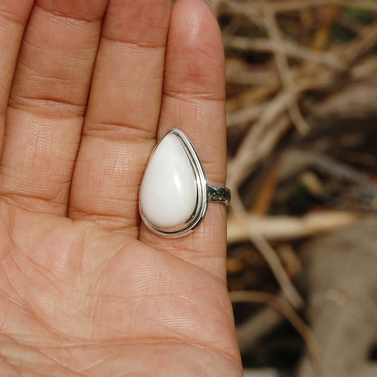 White Quartz Ring