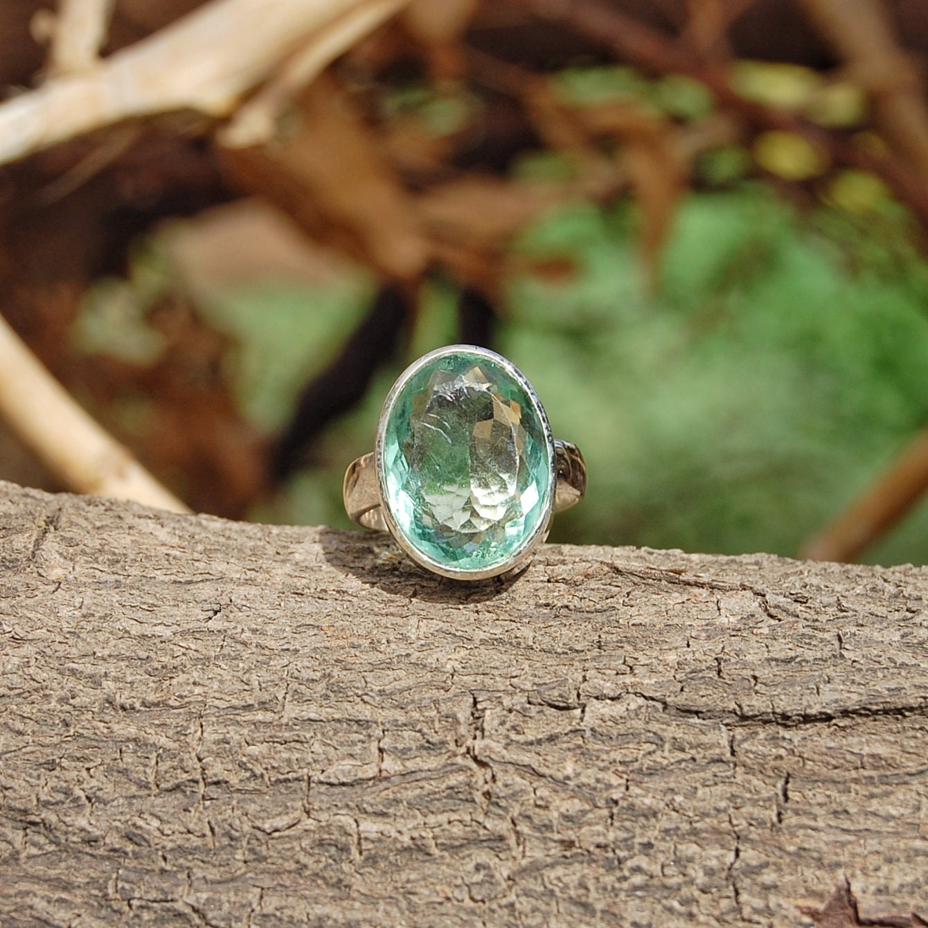 Green Fluorite Ring