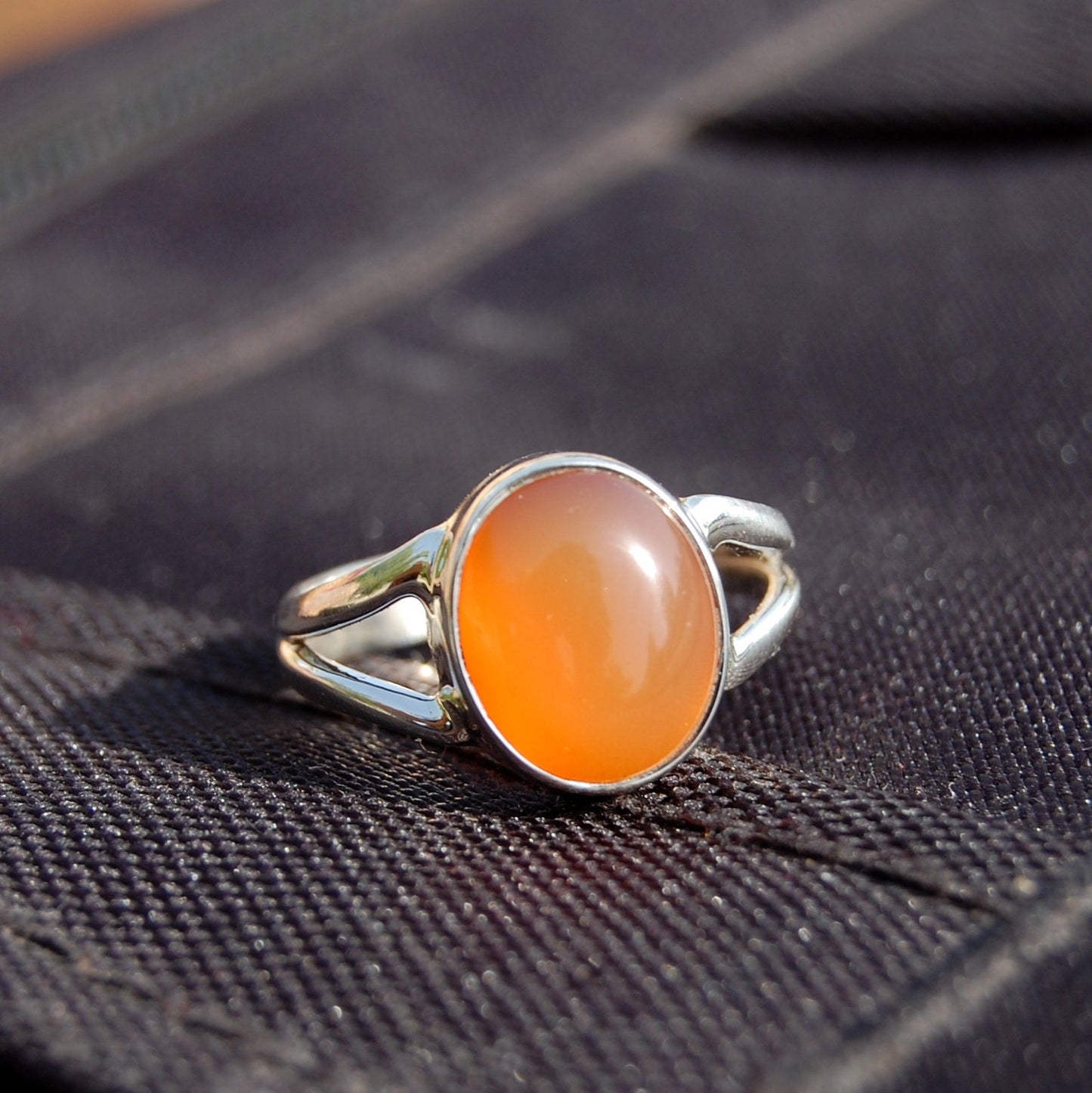 Orange Carnelian Ring