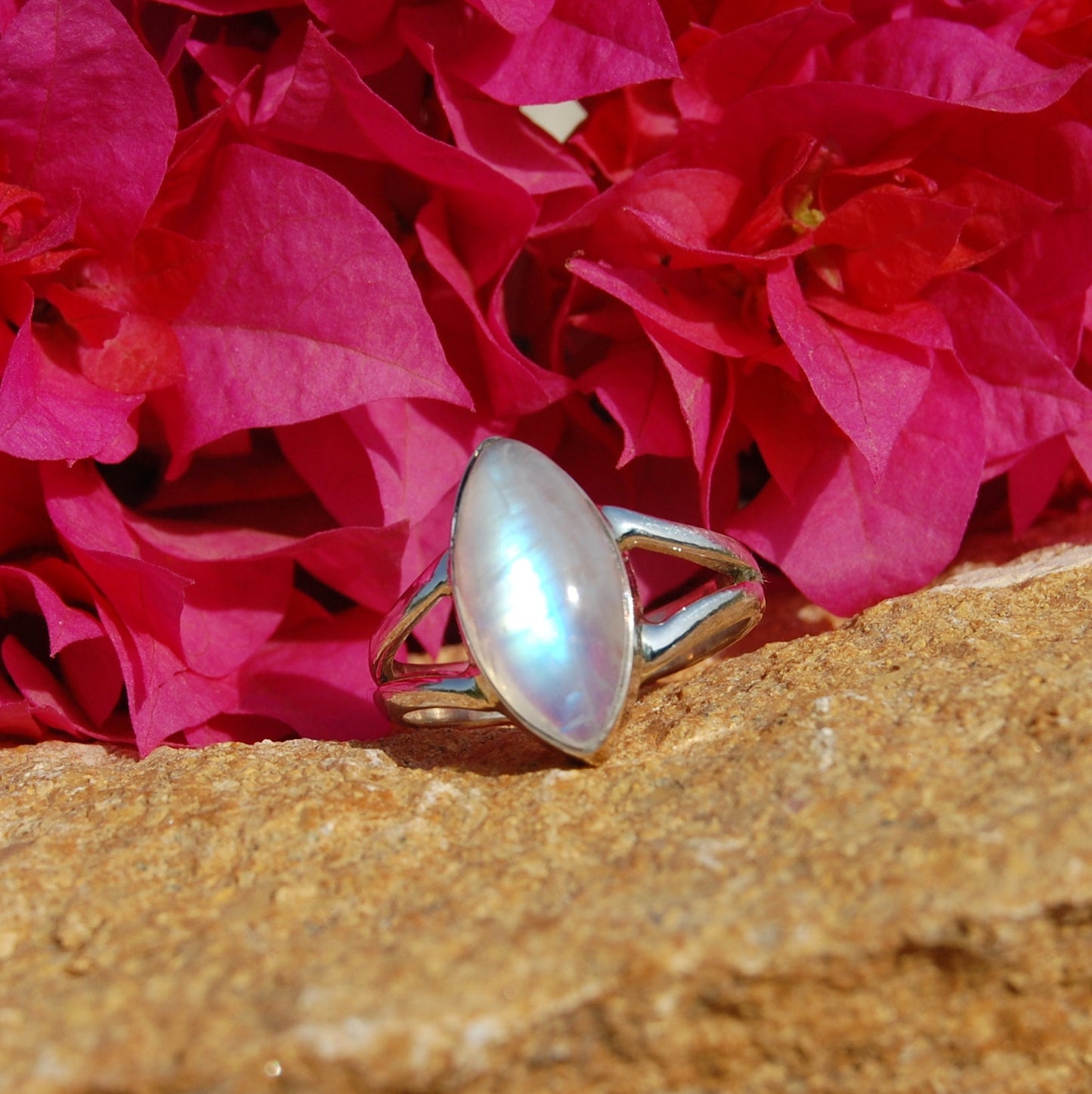 Moonstone Marquise Ring