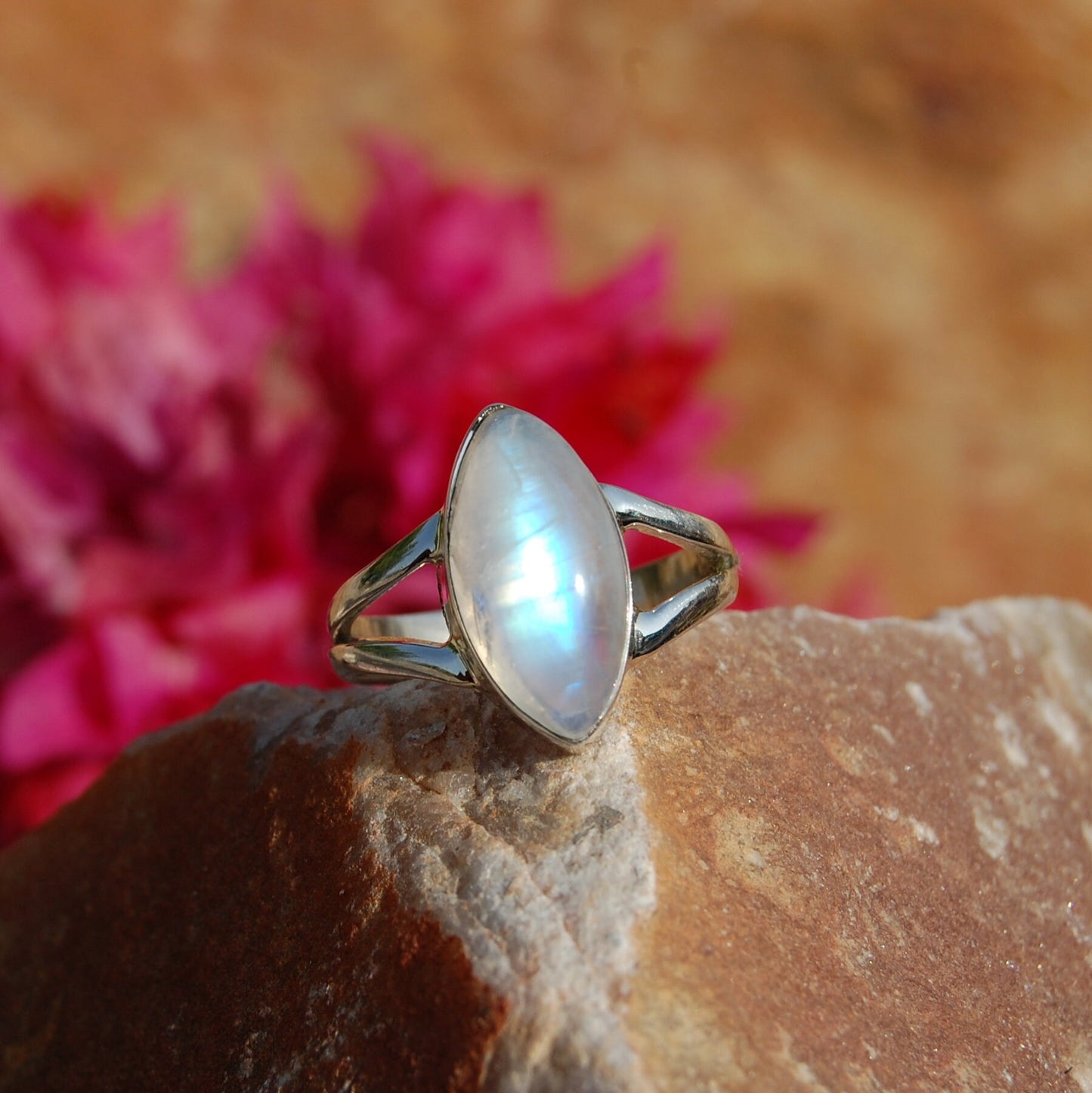 Moonstone Marquise Ring