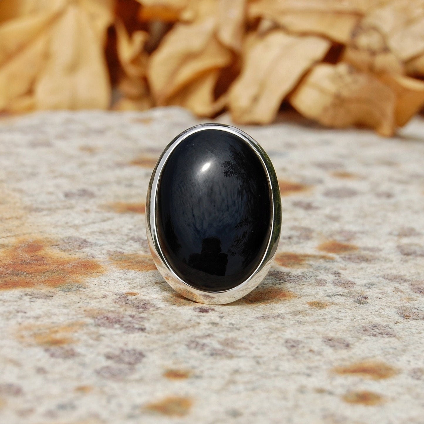 Black Onyx Statement Ring