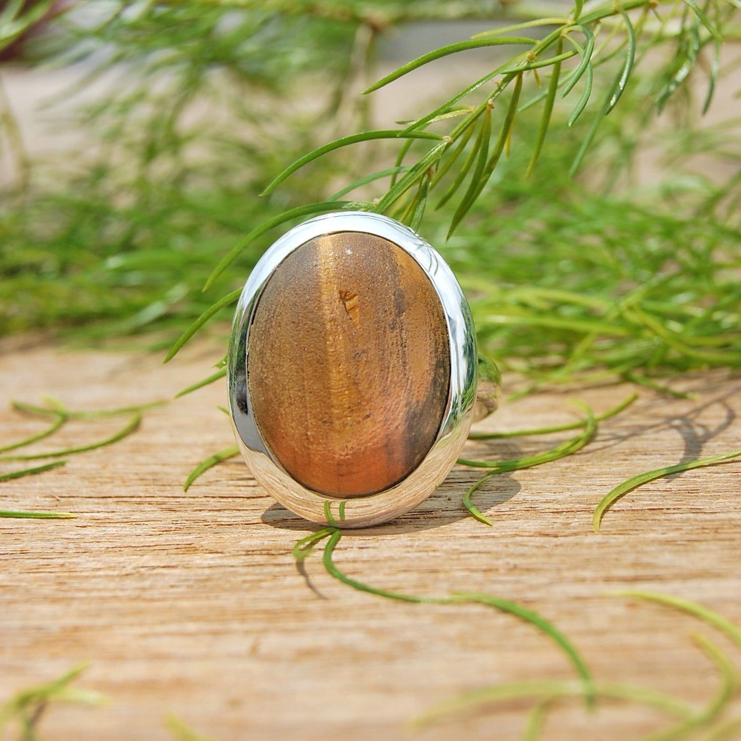 Tiger Eye Statement Ring