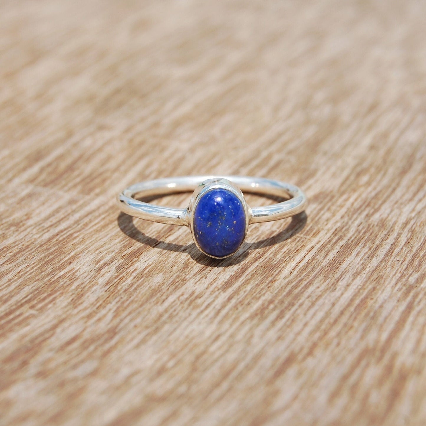 Lapis Lazuli Dainty Ring
