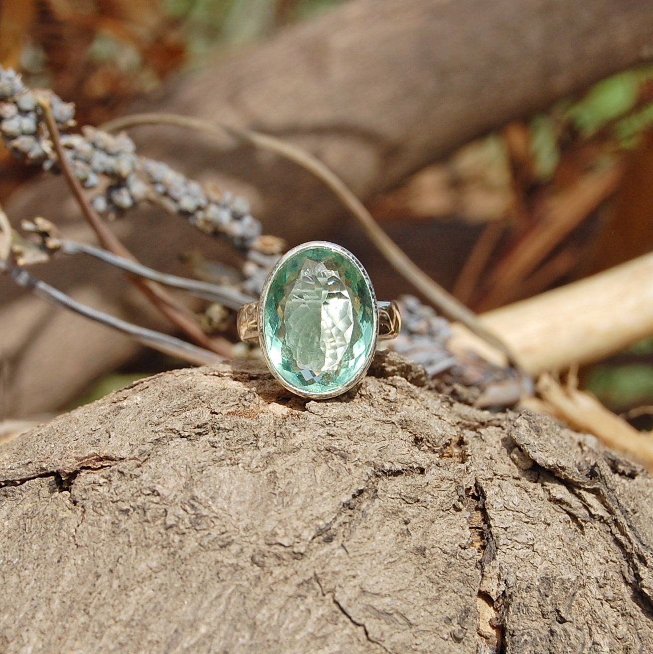 Green Fluorite Ring