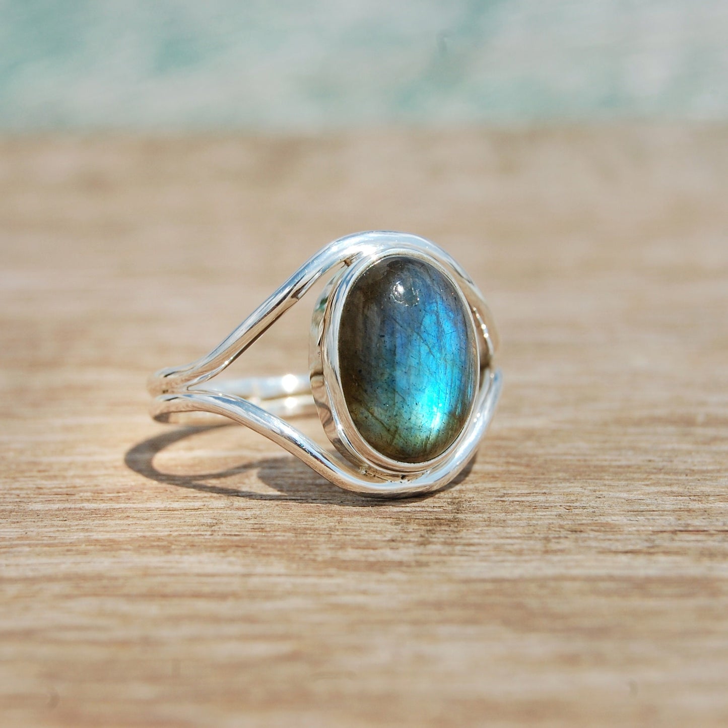 Blue Labradorite Ring