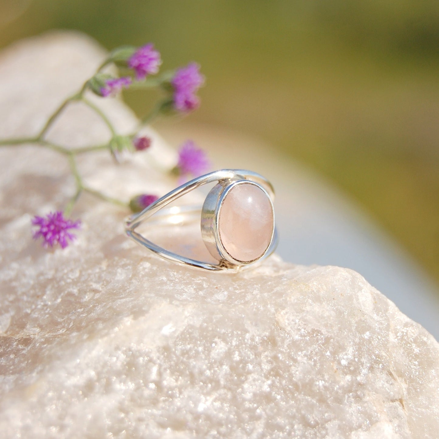 Rose Quartz Ring