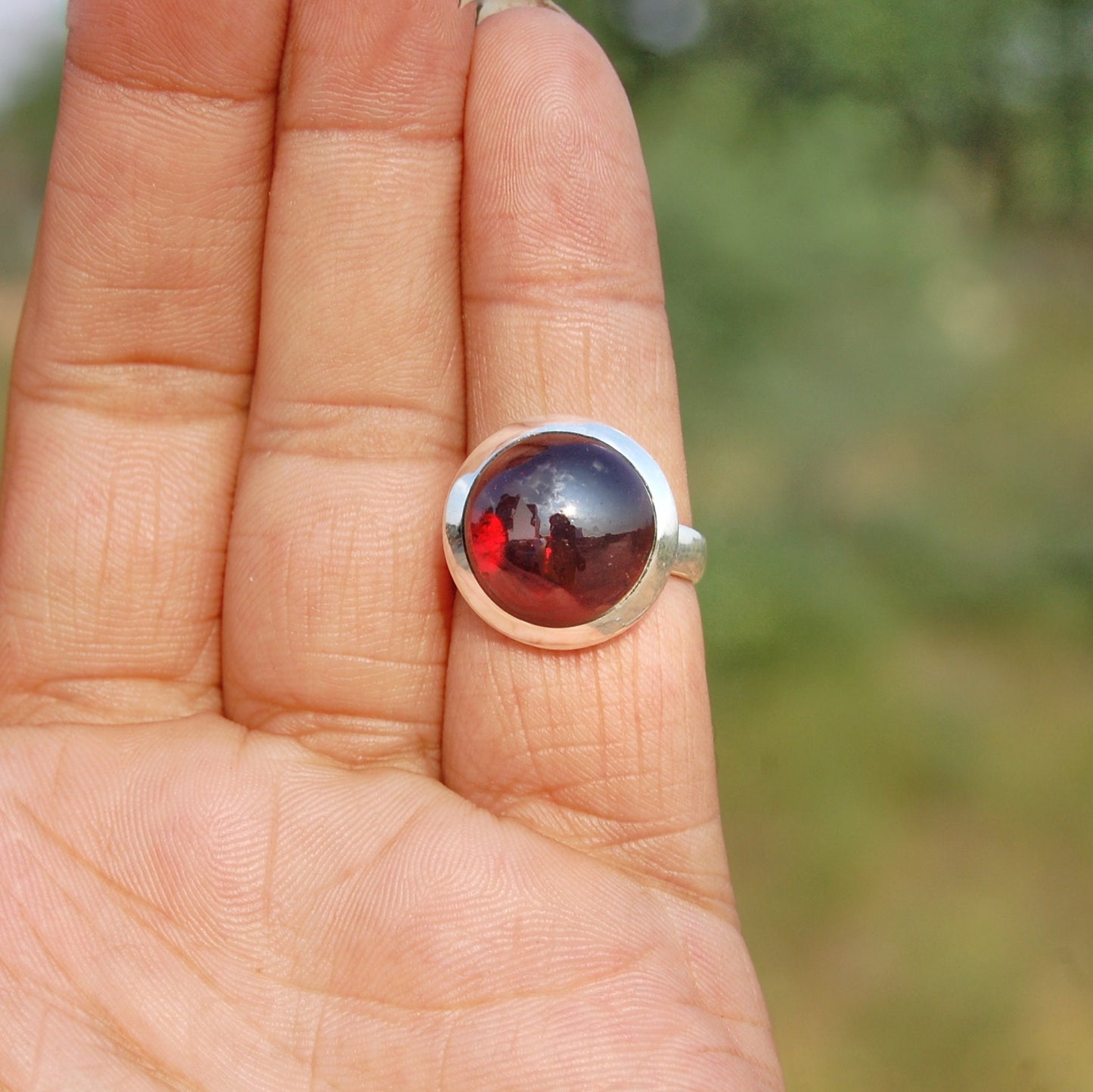 Red Garnet Ring