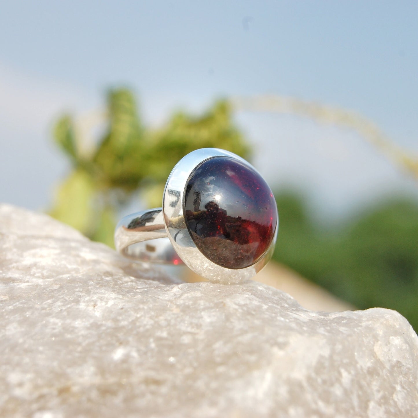 Red Garnet Ring