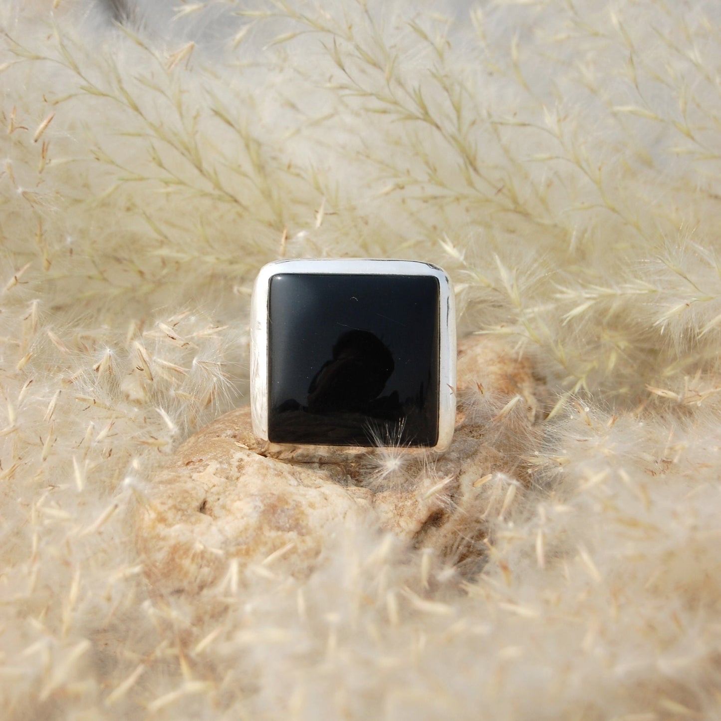 Black Onyx Statement Ring