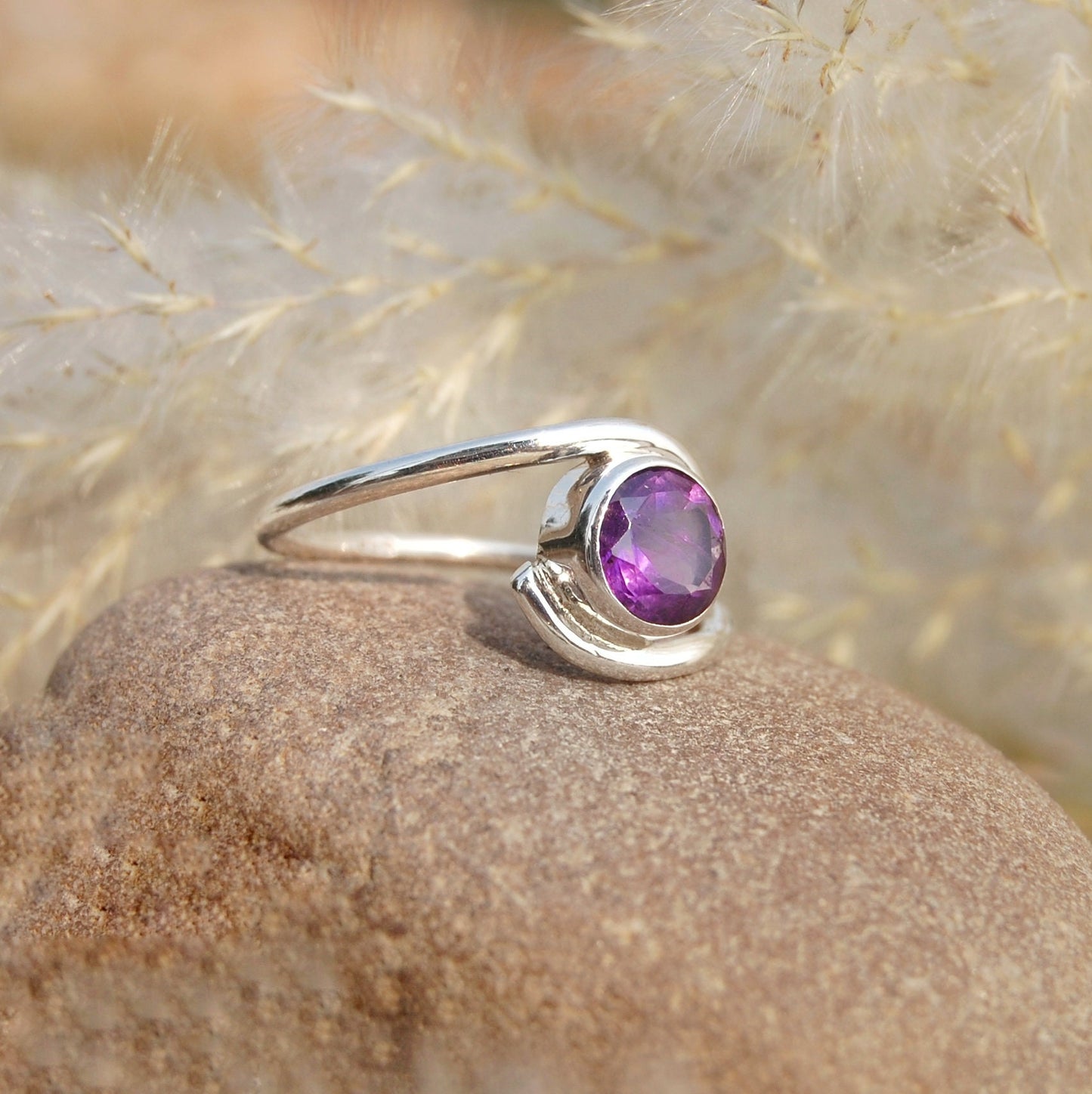 Purple Amethyst Ring