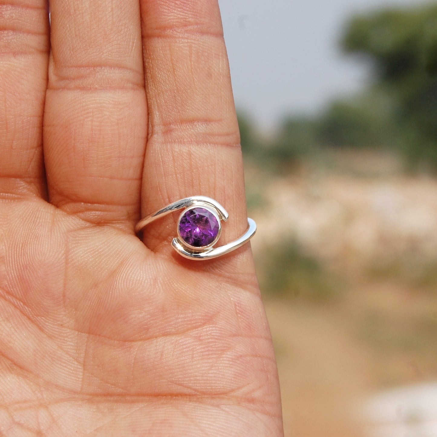 Purple Amethyst Ring