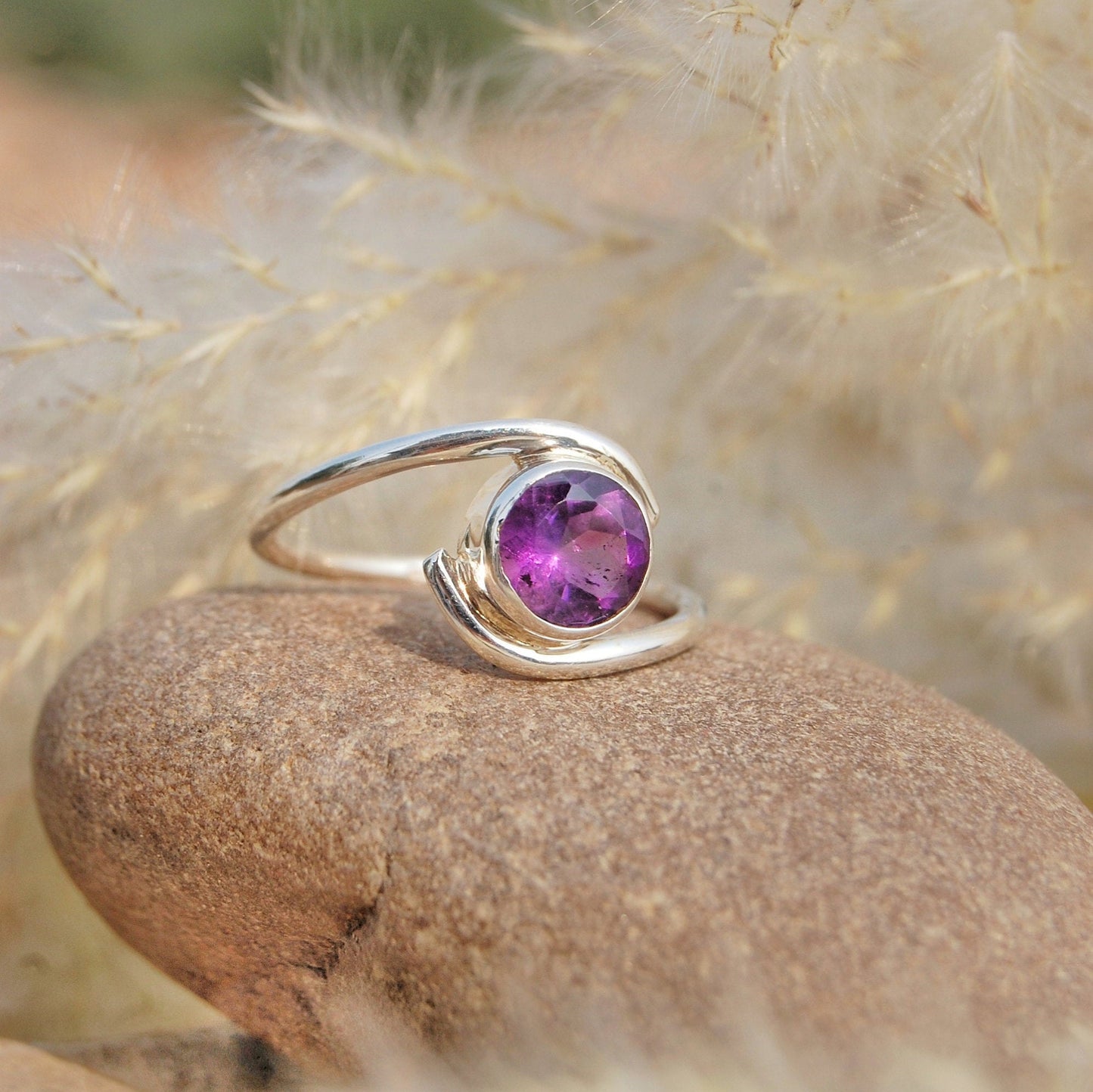 Purple Amethyst Ring