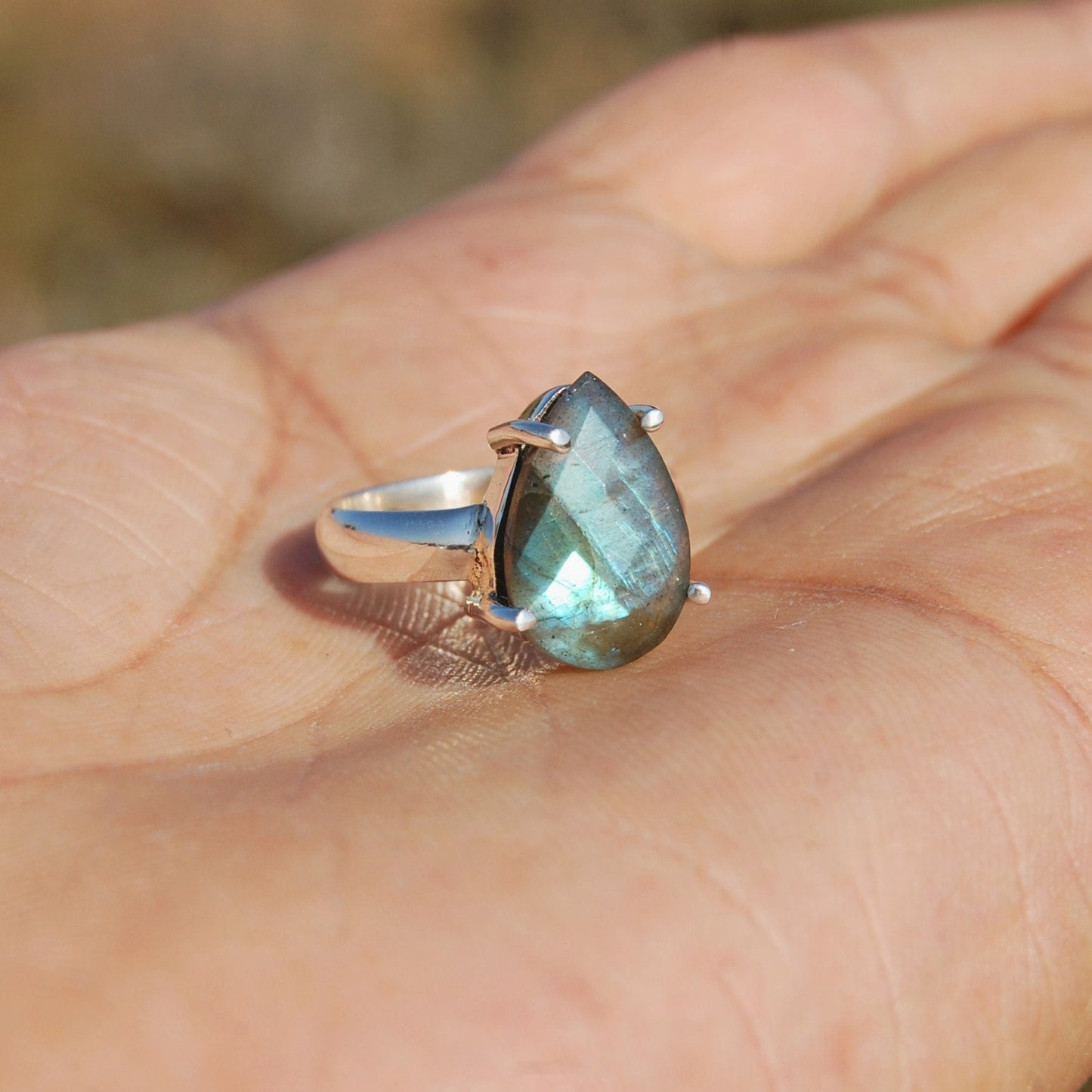 Blue Labradorite Ring