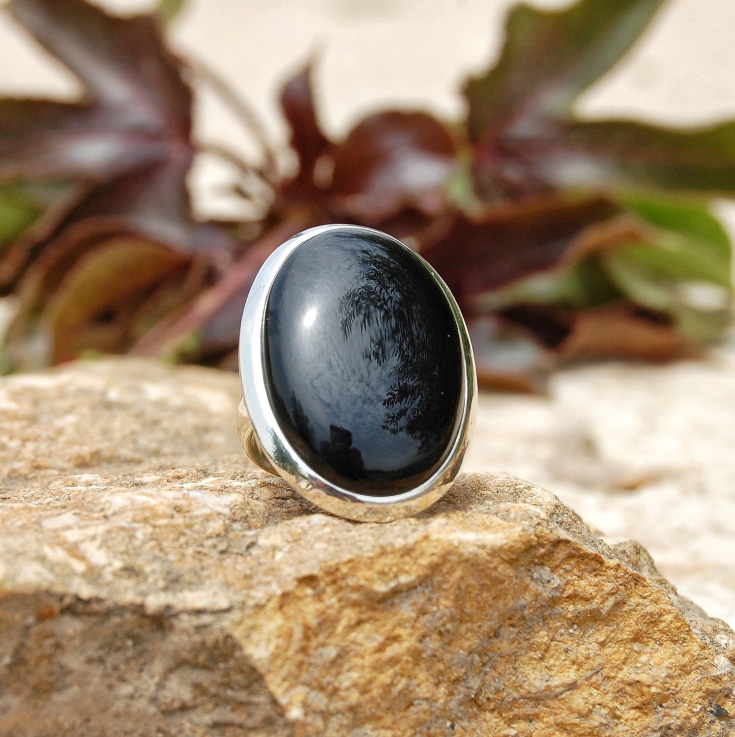 Black Onyx Statement Ring