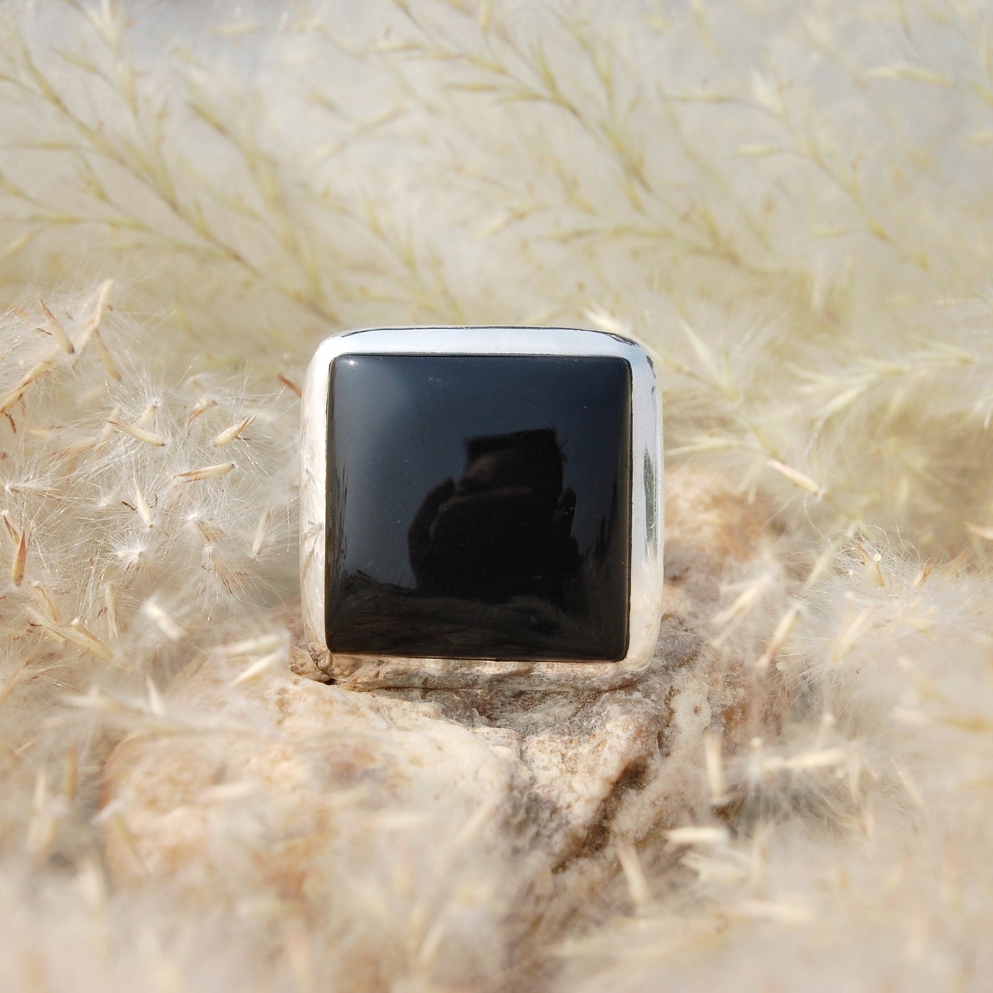 Black Onyx Statement Ring