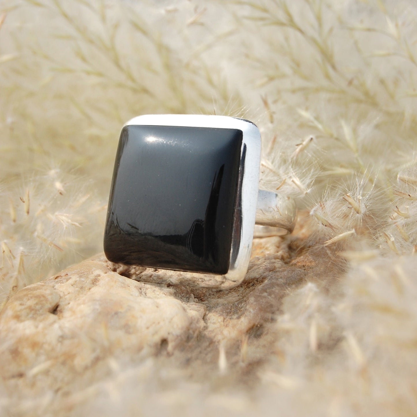 Black Onyx Statement Ring