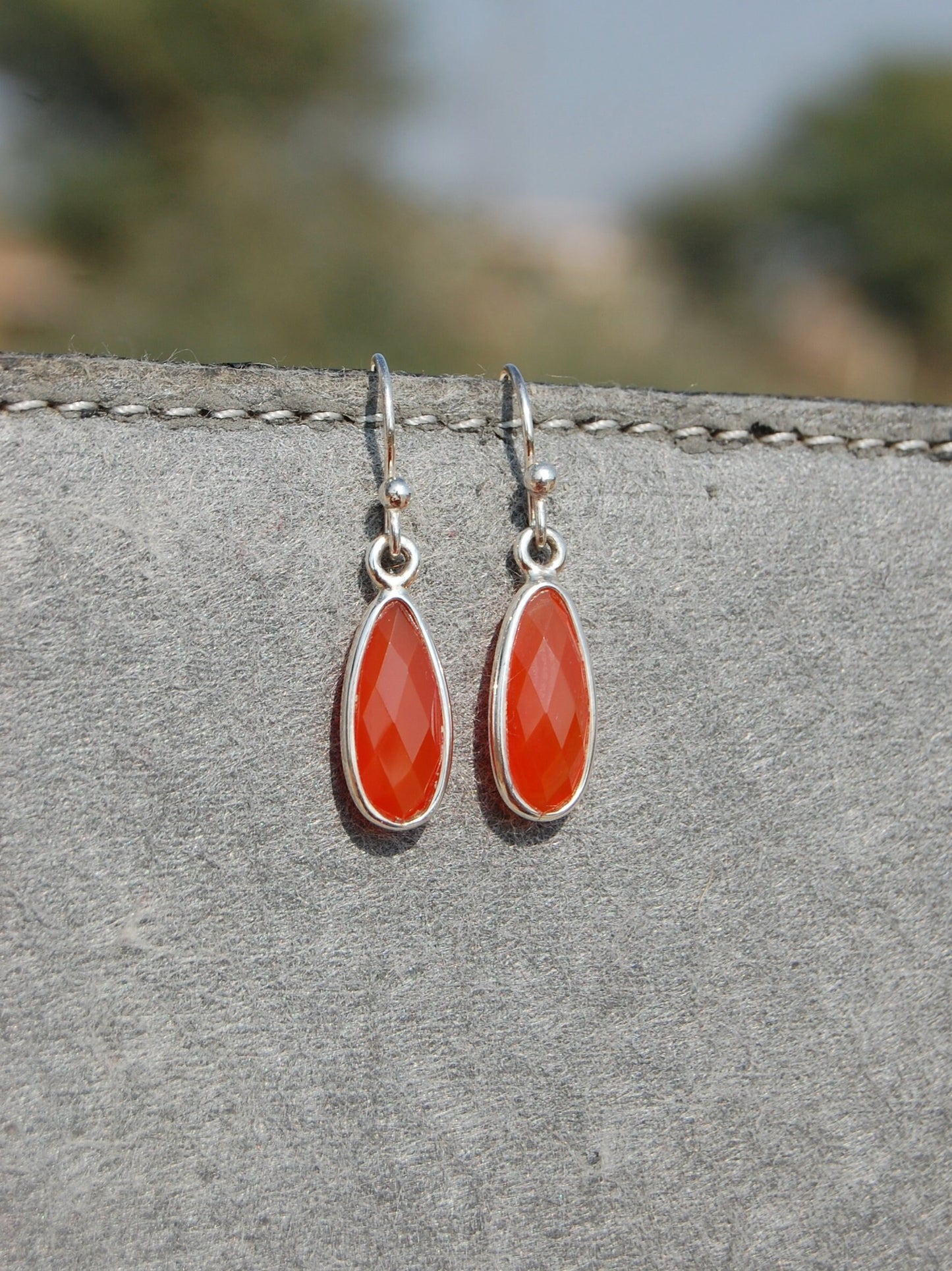 Carnelian Drop Earrings
