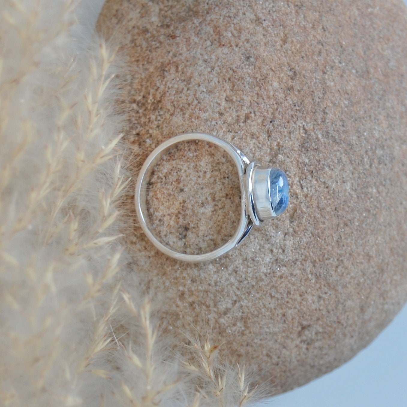 Rainbow Moonstone Ring