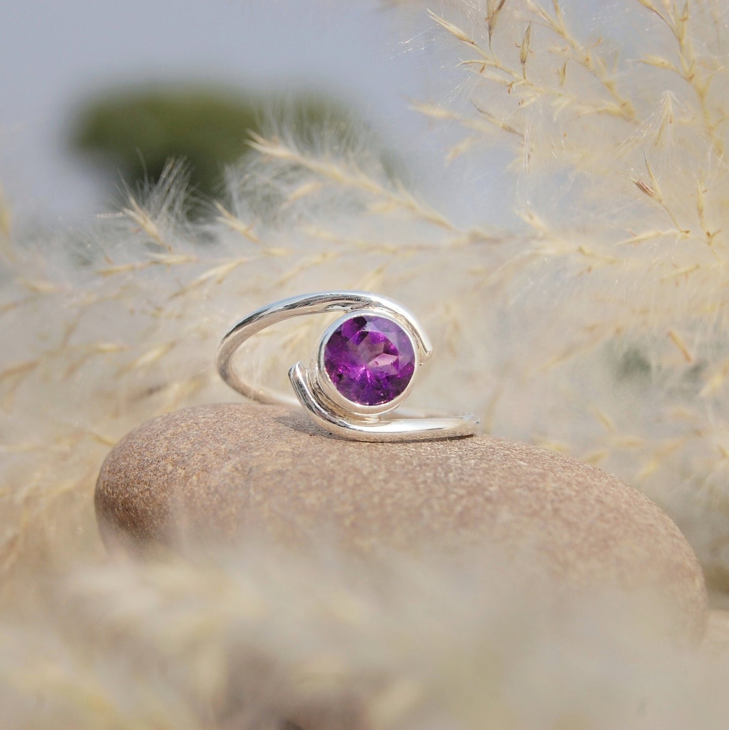 Purple Amethyst Ring