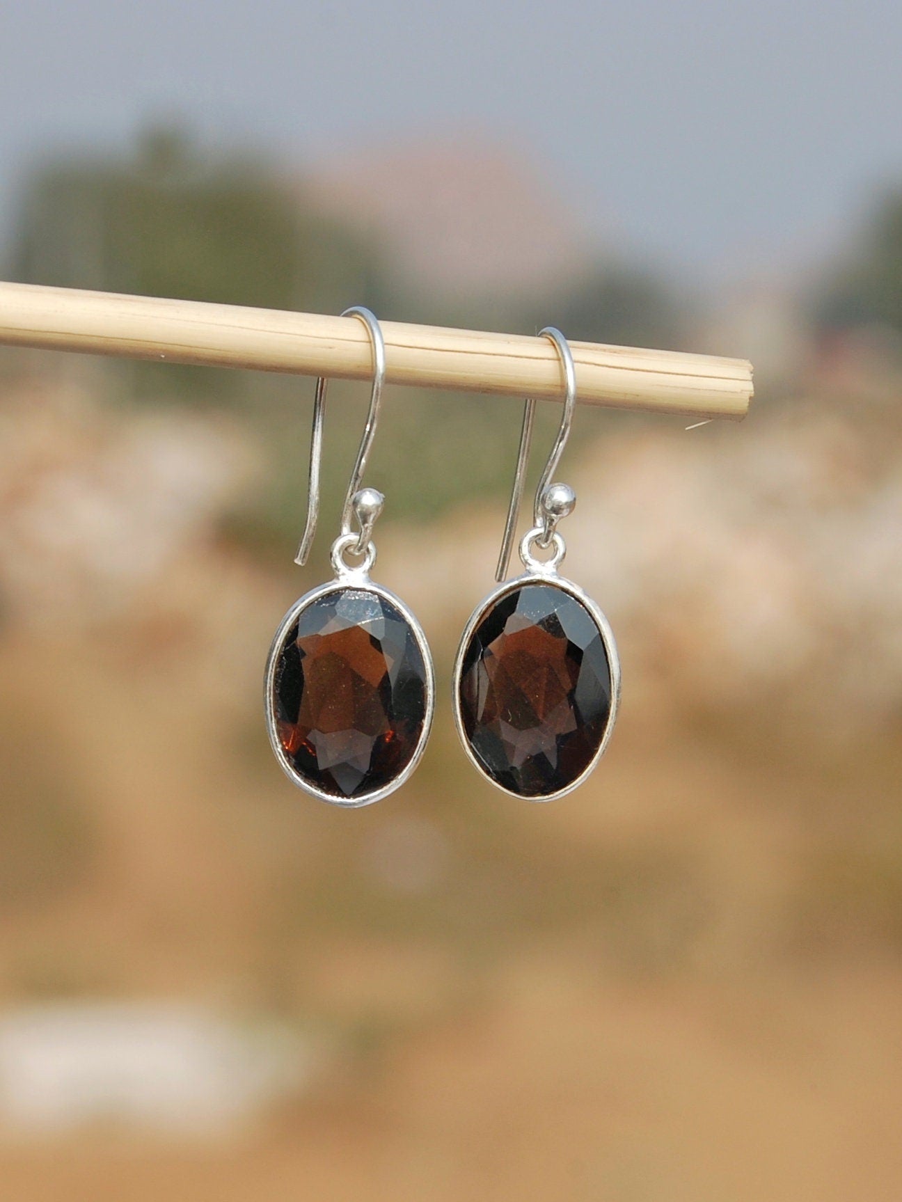 Smoky Quartz Earrings