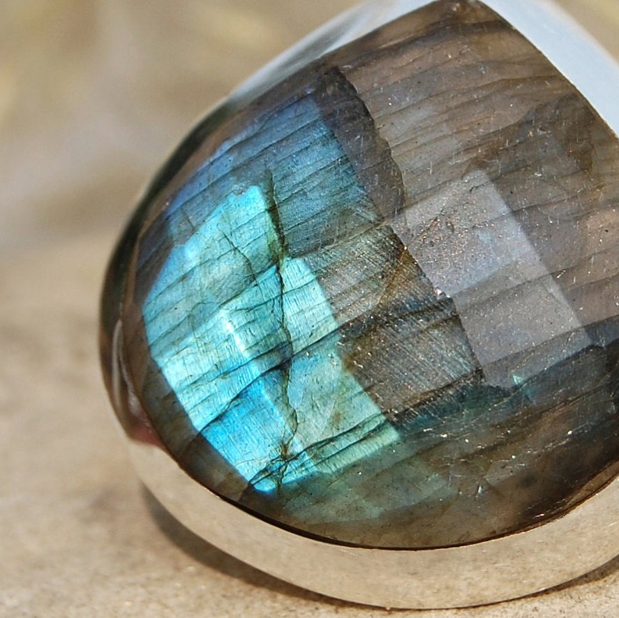 Labradorite Statement Ring