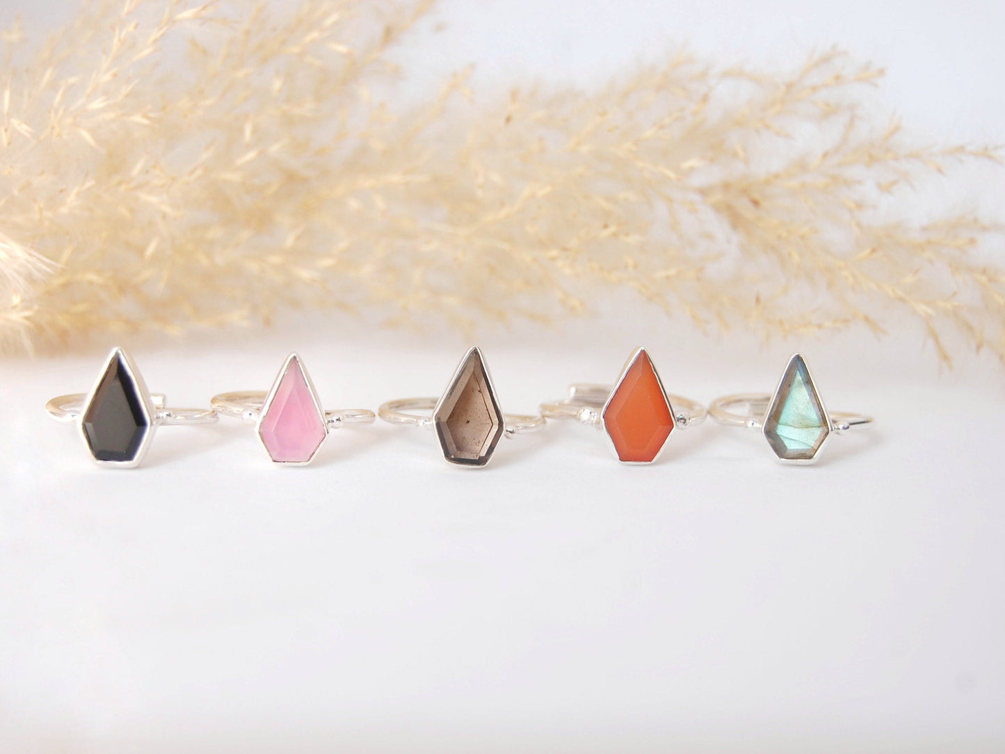 Black Onyx Kite Ring