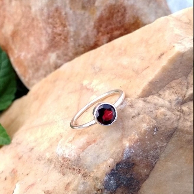 Red Garnet Ring