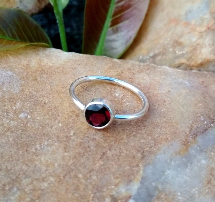 Red Garnet Ring