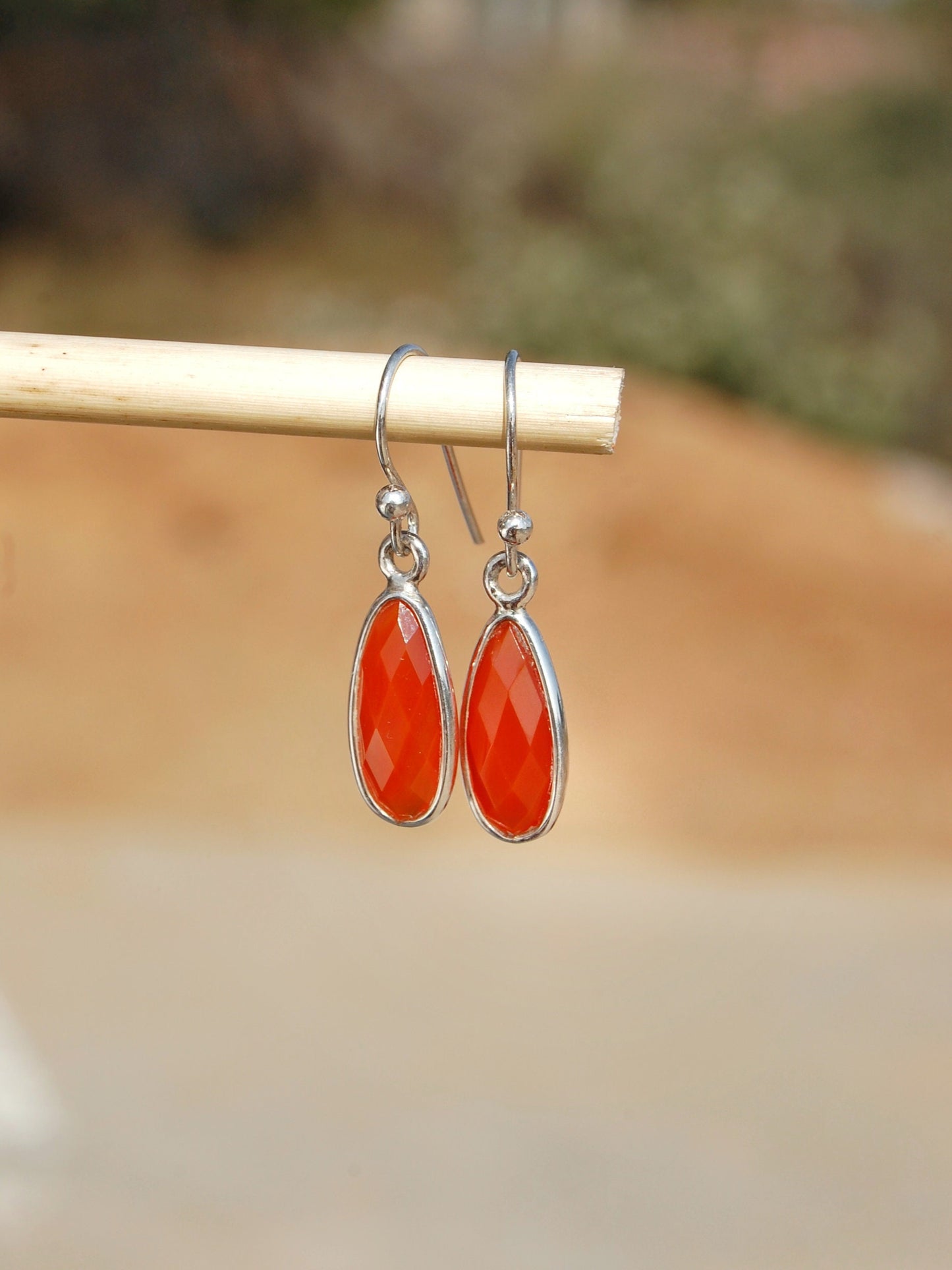 Carnelian Drop Earrings
