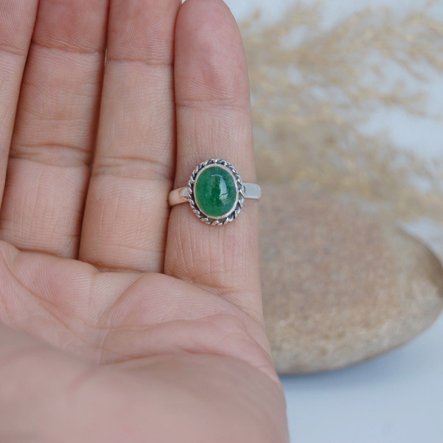 Jade Stone Ring