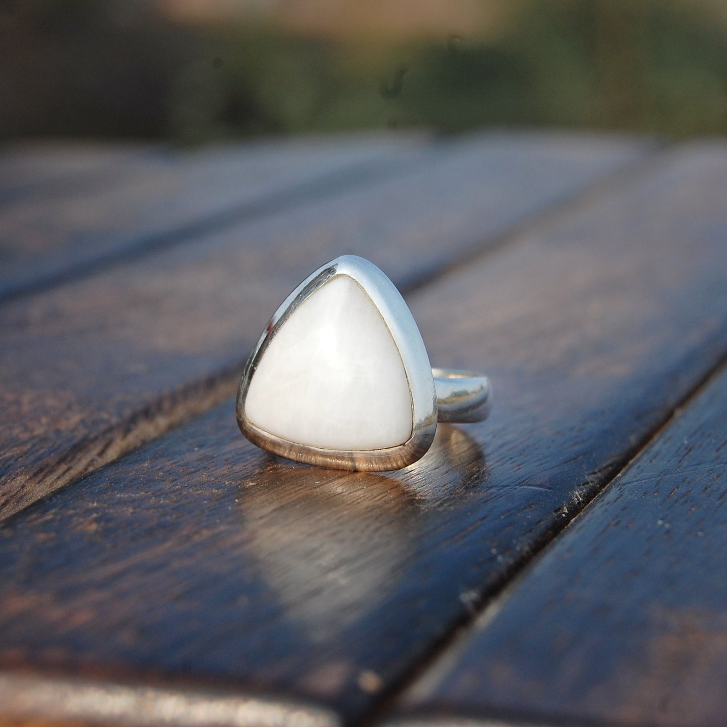 White Quartz Statement Ring