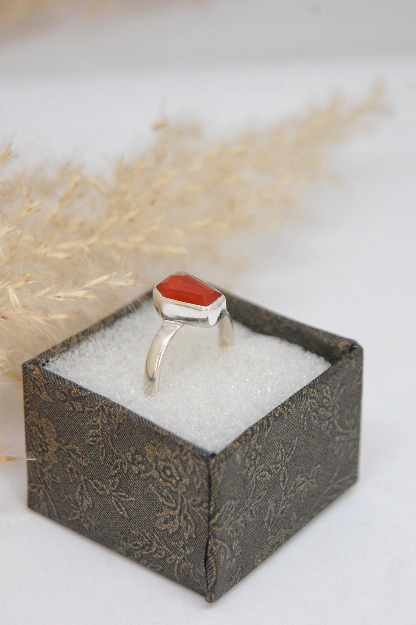 Orange Carnelian Ring
