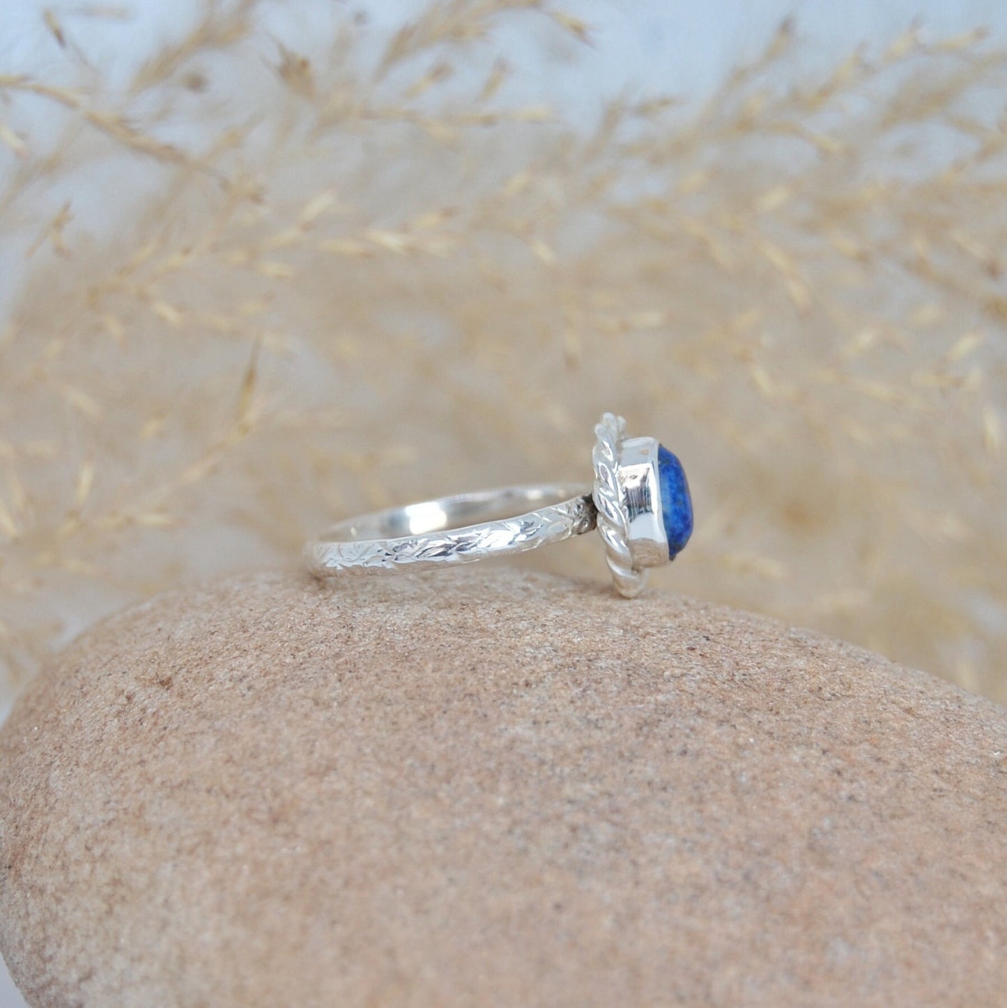 Lapis Lazuli Boho Ring
