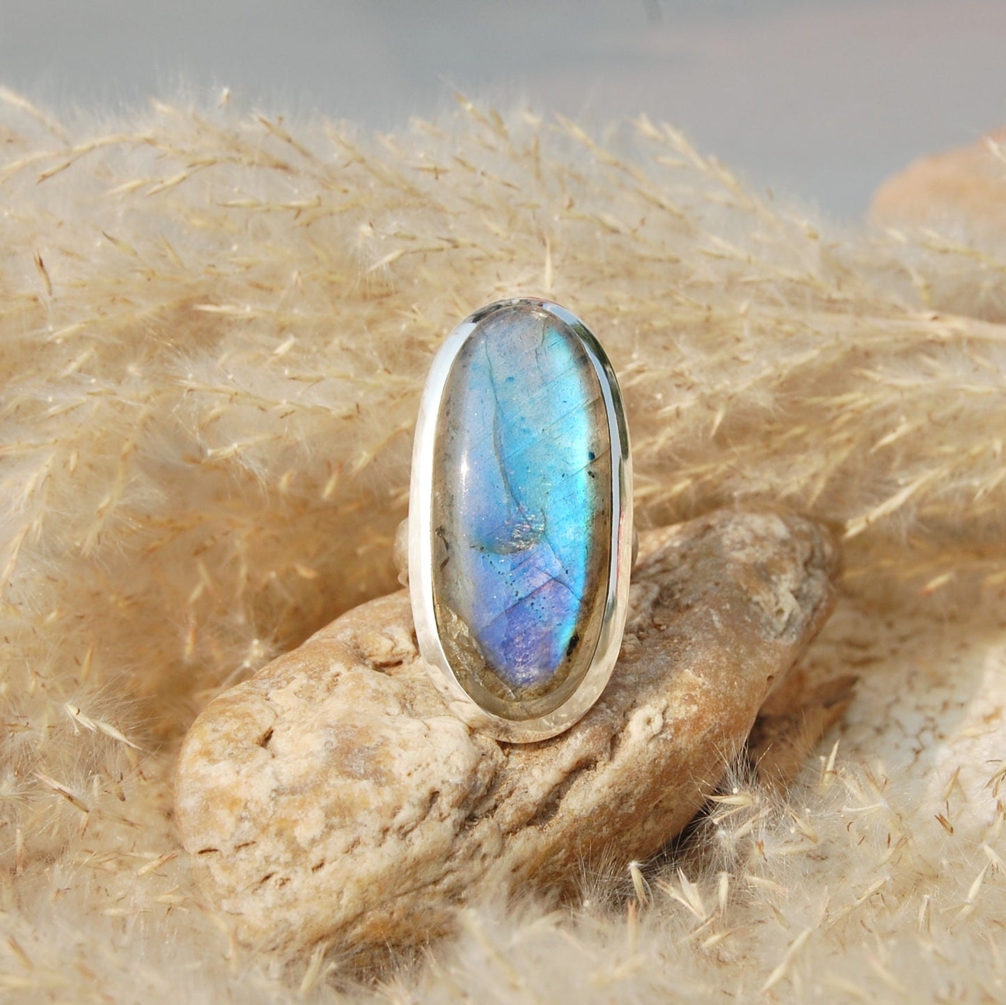 Labradorite Statement Ring