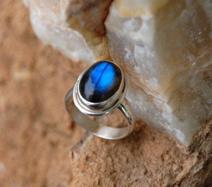Blue Labradorite Ring