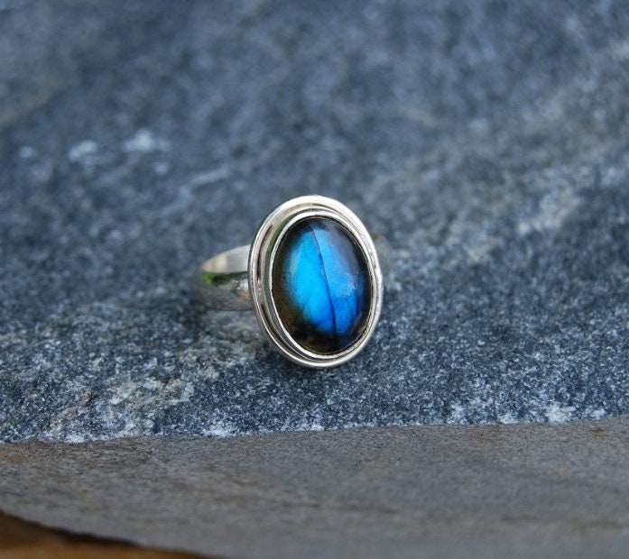 Blue Labradorite Ring