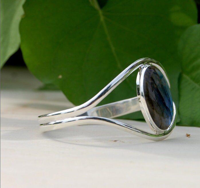Beautiful Labradorite Bangle Bracelet
