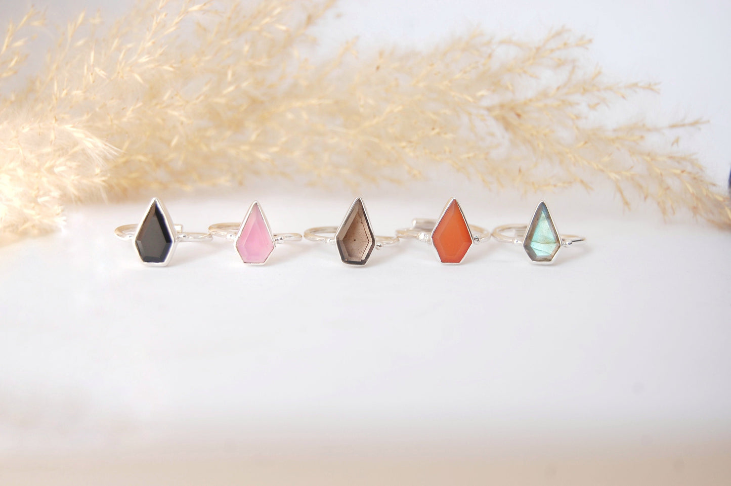 Pink Chalcedony Kite Ring
