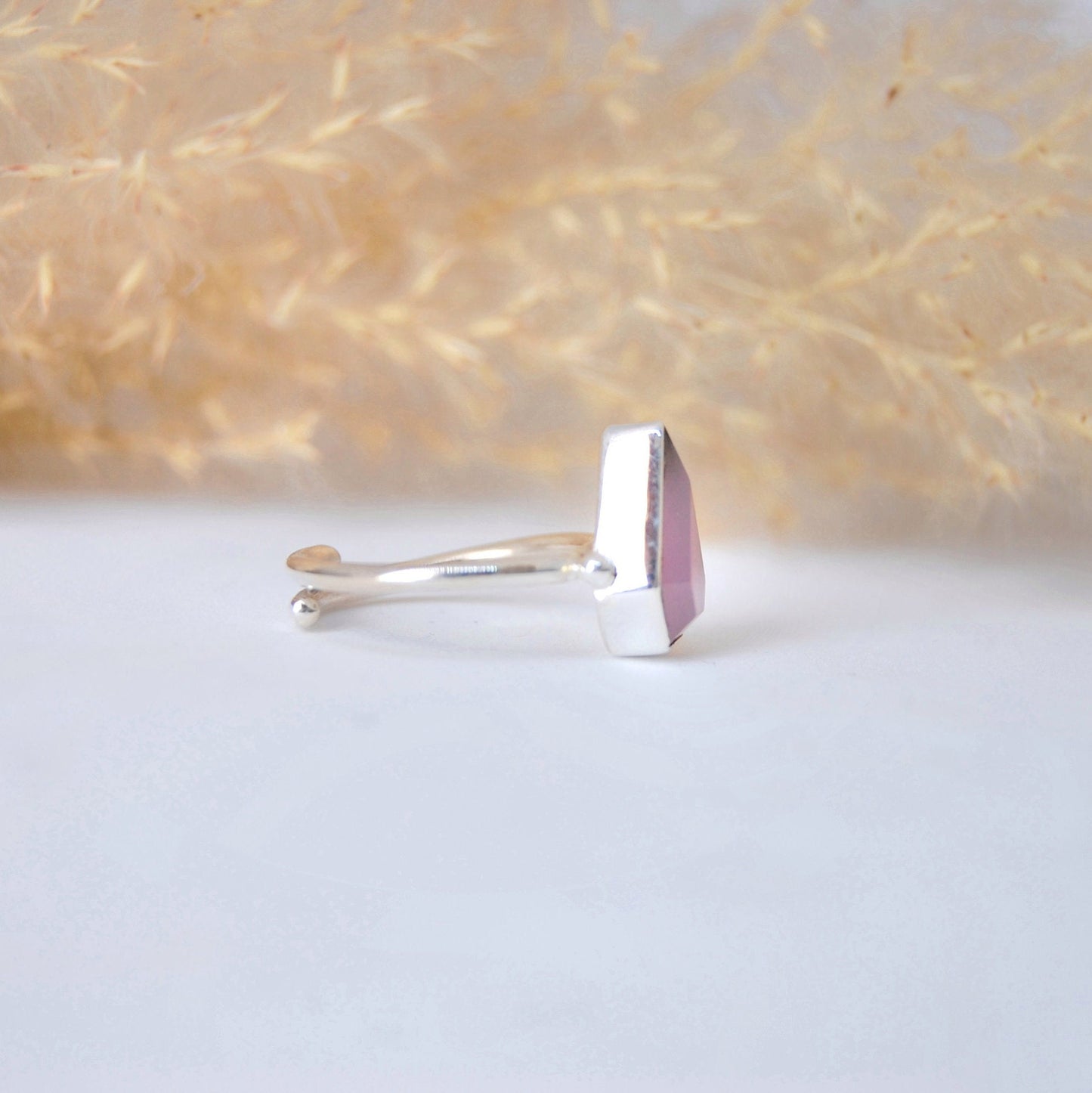 Pink Chalcedony Kite Ring
