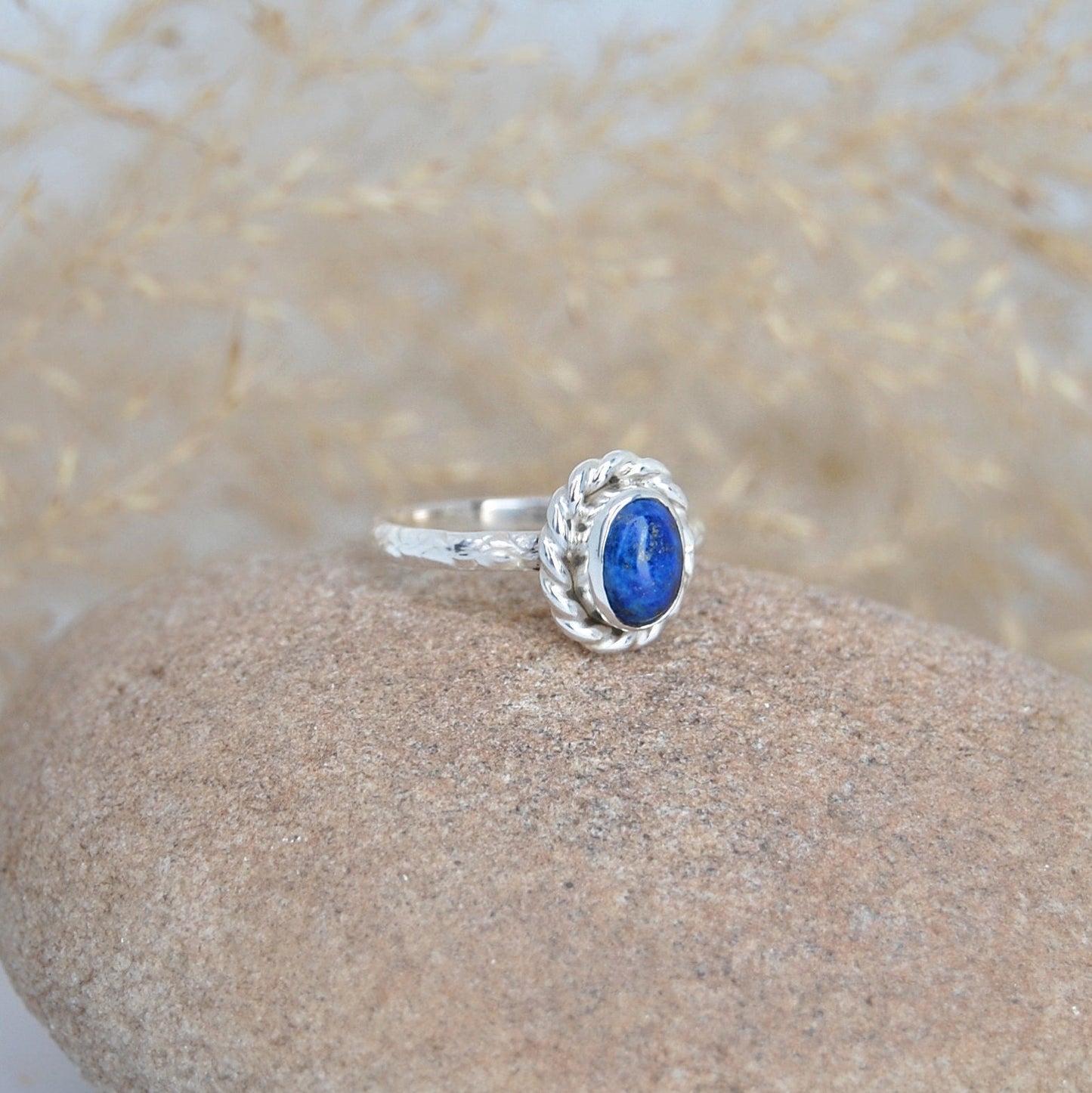 Lapis Lazuli Boho Ring