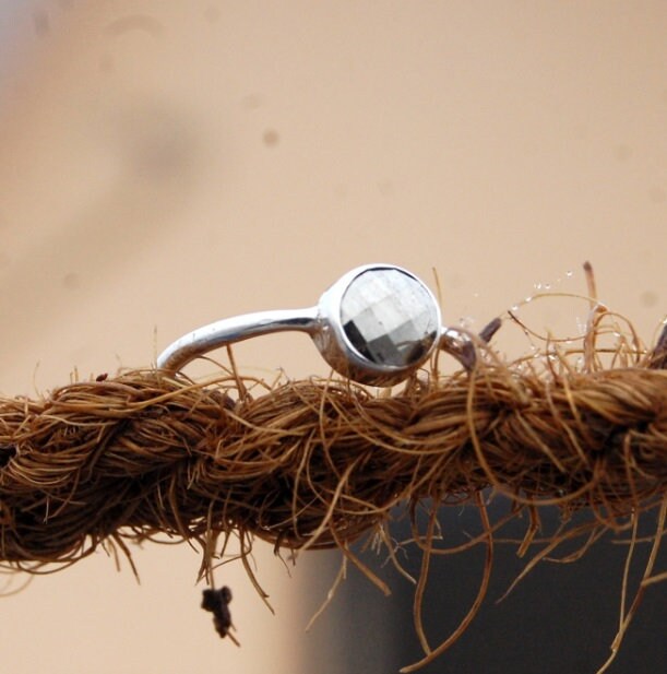 Pyrite Silver Ring