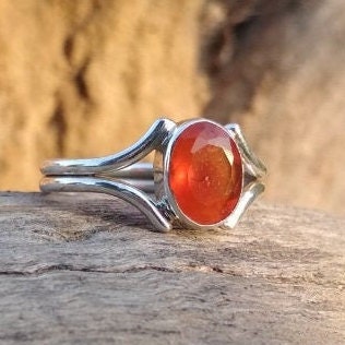 Orange Carnelian Ring