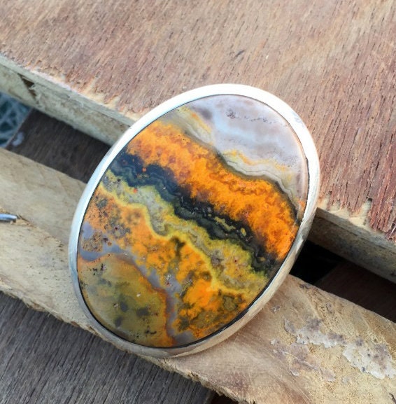 Big Bumble Bee Jasper Statement Ring