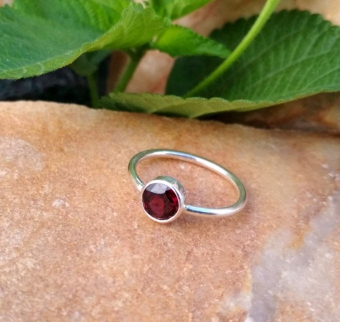 Red Garnet Ring