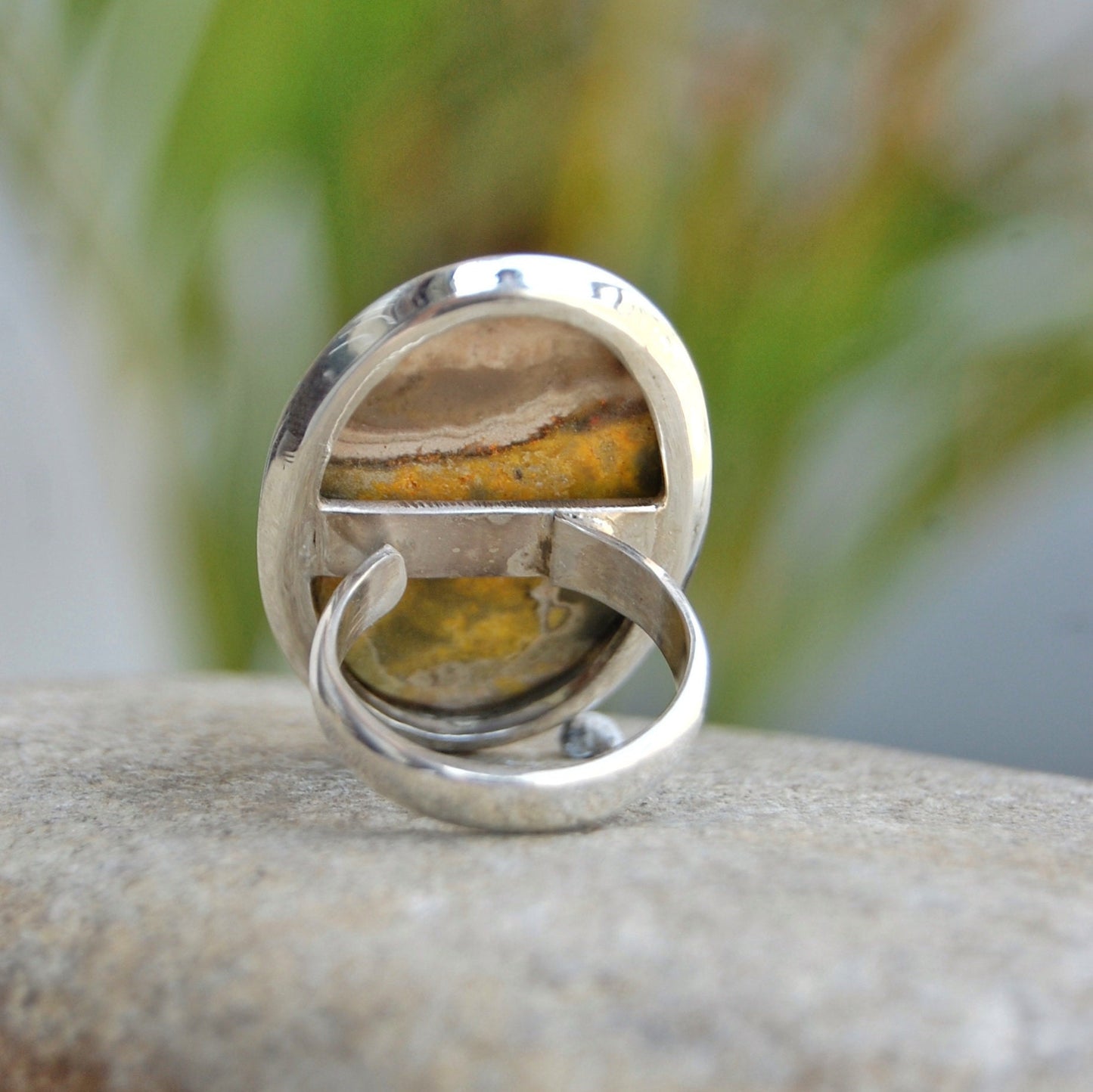 Big Bumble Bee Jasper Statement Ring