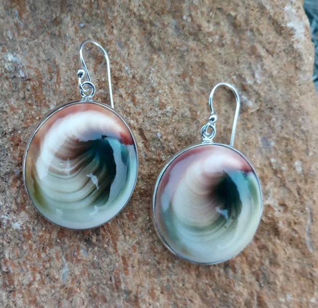 Healing Third Chakra Earrings, Shiva Eye Earrings
