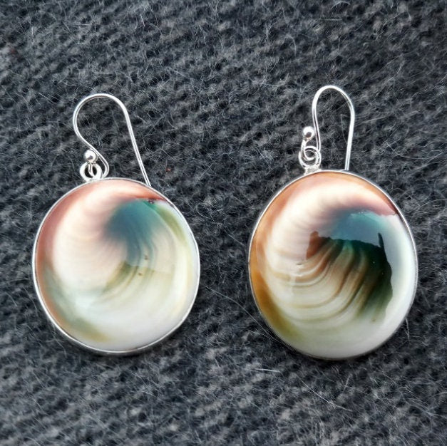 Healing Third Chakra Earrings, Shiva Eye Earrings